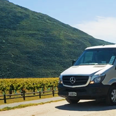 Chuffed Gifts winery vineyard tour bus present