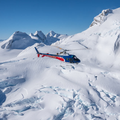 Chuffed gifts helicopter flight heli flight snow glacier mountains present