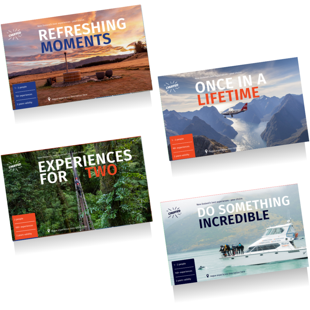 Experience presents for everyone with Chuffed Gifts