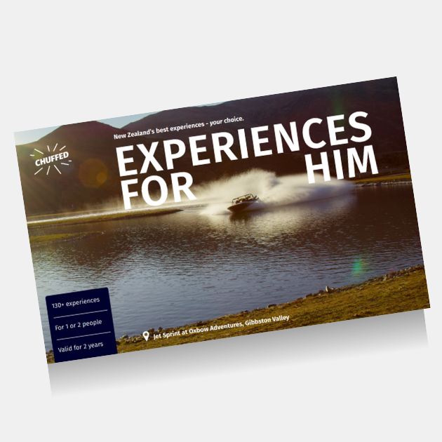 for him man guy male husband dad couple wedding anniversary Chuffed experience gifts present